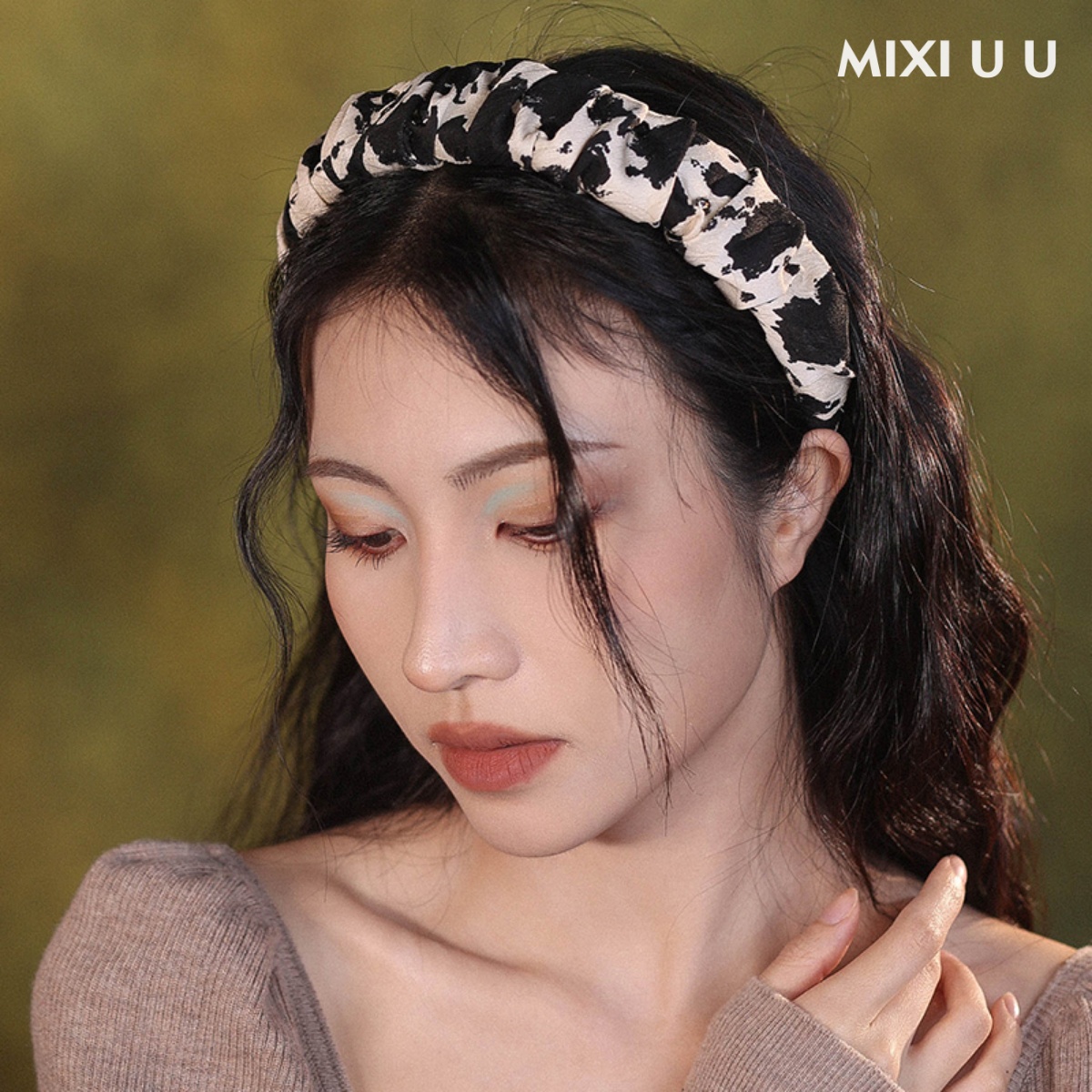 高颅顶精致古风中式宽边发箍