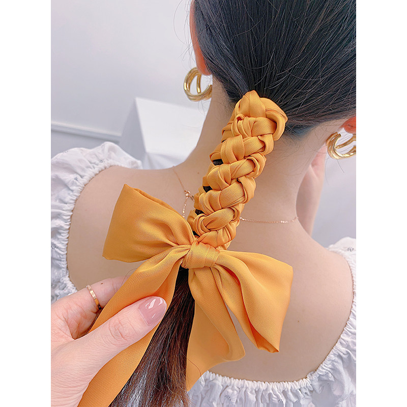 mixiuu编发发带女绑发高级感气质丝带丝巾头巾麻花辫发饰复古法式