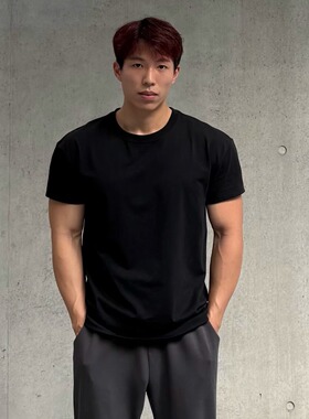 ULTISO本源 美式纯色索罗娜T恤240g重磅圆领运动透气凉感休闲短袖