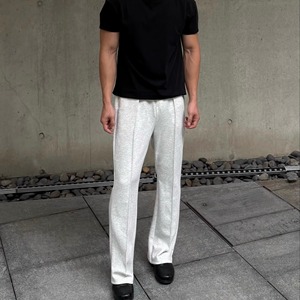 ULTISO本源 美式重磅空气层卫裤中缝线微喇显高休闲健身百搭长裤