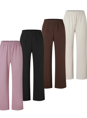 ULTISO本源 美式380g空气层卫裤重磅517微喇宽松垂感运动休闲长裤