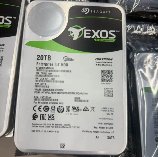 海康威视 HK7220AH HK7225AH 20T 25T IOT加密盘储存专用机械硬盘