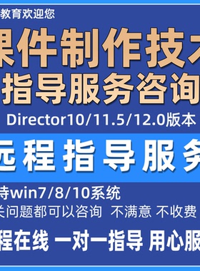 director安装一对一教学远程在线指导课件制作技术服务咨询定制类