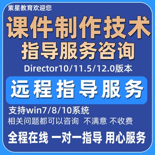 director安装一对一教学远程在线指导课件制作技术服务咨询定制类