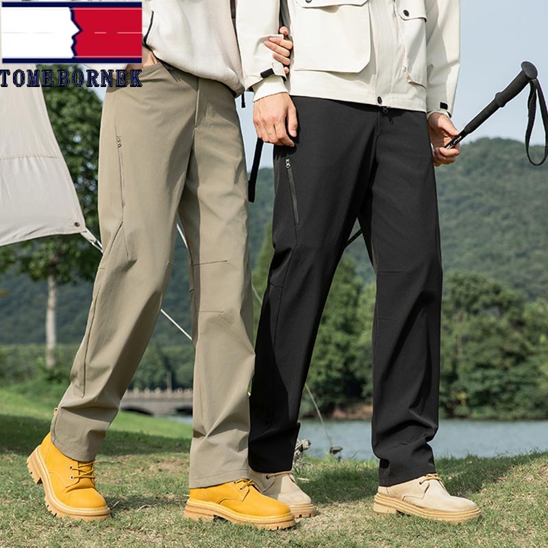 汤米希凯利男装冲锋裤男2025新款春秋季户外防风防水透气休闲长裤