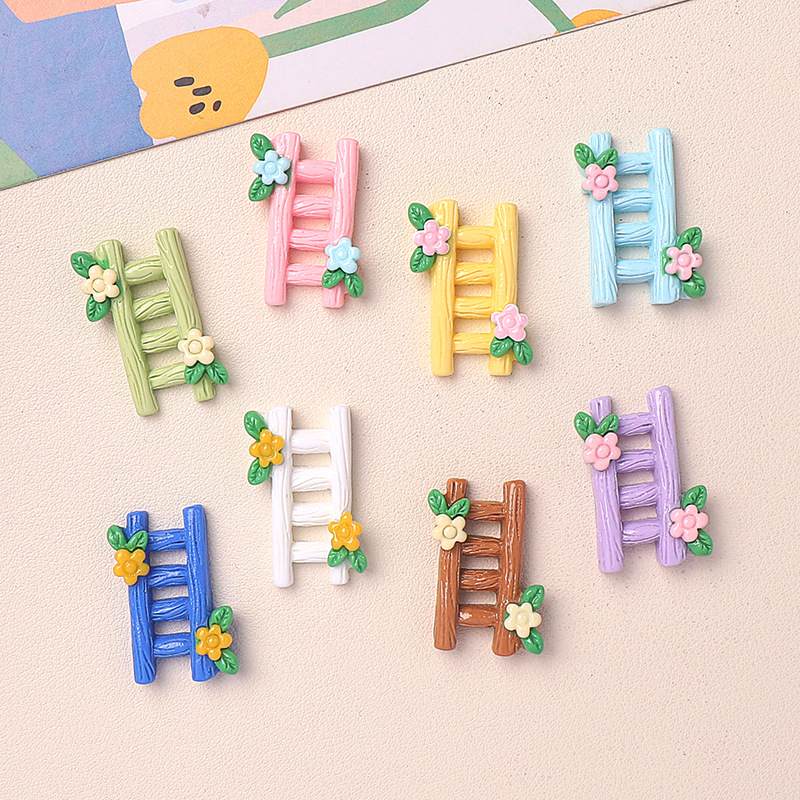 卡通亮面多色楼梯diy树脂配件饰品手工制发夹手机壳水杯头饰