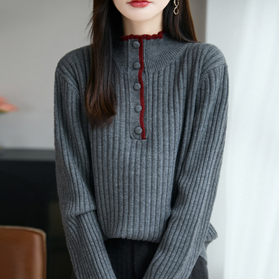 秋冬新款针织打底衫宽松大码毛衣