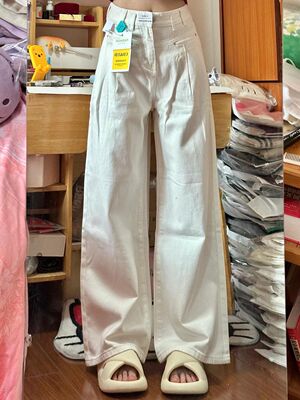 直筒裤长裤常规牛仔布料四季通用