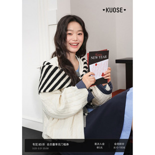 女花苞上衣秋 小个子穿搭新款 阔色假两件棒球服休闲短款 外套26春季