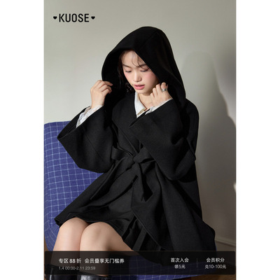 斗篷披风呢子大衣短款