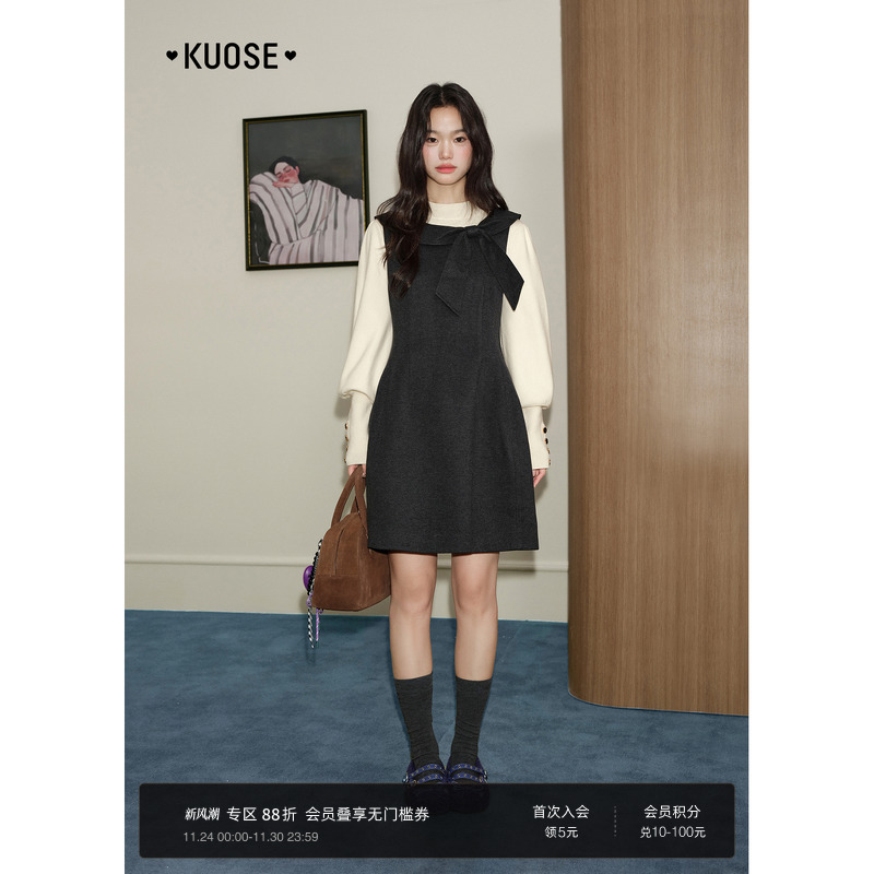 法式无袖收腰连衣裙女披肩长裙