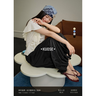 阔色黑色半身裙裤灯笼裤女26春夏新款条纹波点蝴蝶结休闲九分裤子