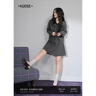 25秋季 半身裙两件套装 女上衣半裙短裙子新 针织衫 阔色披肩毛衣长袖