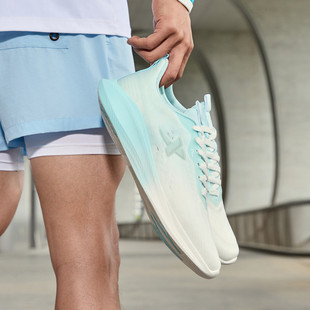 特步运动鞋子男款轻便跑步鞋夏季薄款网面透气休闲鞋软底跑鞋男鞋