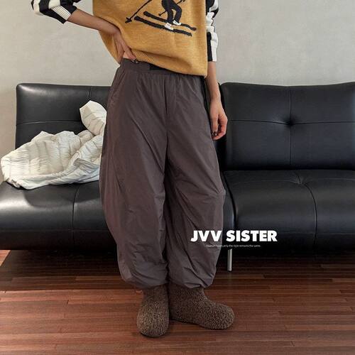 JVV十三行2026冬季新款户外机能风宽松直筒棉裤保暖休闲长裤73166