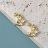 Медный цирконий, ожерелье, подвеска, аксессуар ручной работы, серьги, аксессуары, 14 карат, микроинкрустация