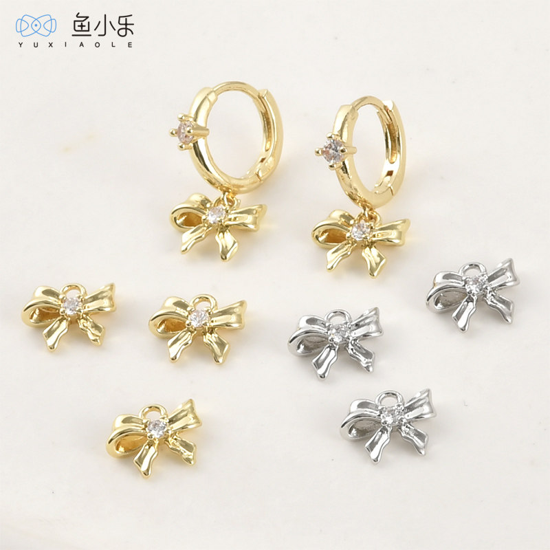 14k铜镀真金保色迷你小蝴蝶结吊坠diy手作手链项链耳饰配件材料,饰品/流行首饰/时尚饰品新,其他DIY饰品配件,淘宝优惠券,粉丝福利购,淘宝优惠卷