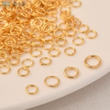 Медные колечки для украшений и бижутерии, аксессуар ручной работы, аксессуары, 14 карат, 18 карат, золотой цвет, DIY