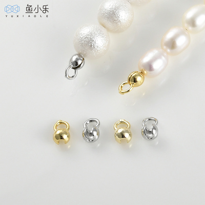 铜镀14k金定位包扣链条线收尾扣