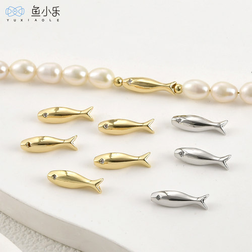 鱼小乐diy小鱼直孔隔珠