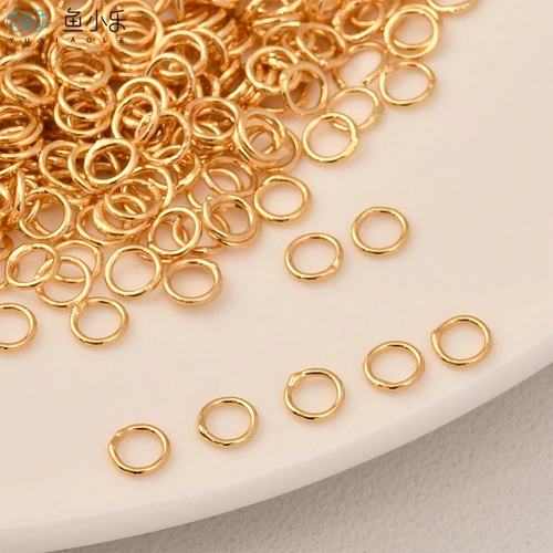 Медные колечки для украшений и бижутерии, аксессуар ручной работы, аксессуары, 14 карат, 18 карат, золотой цвет, DIY