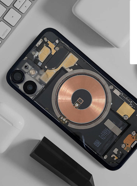 适用拆机改装苹果8P透明后盖iphone8plus透明屏幕6S7代X11 12后壳