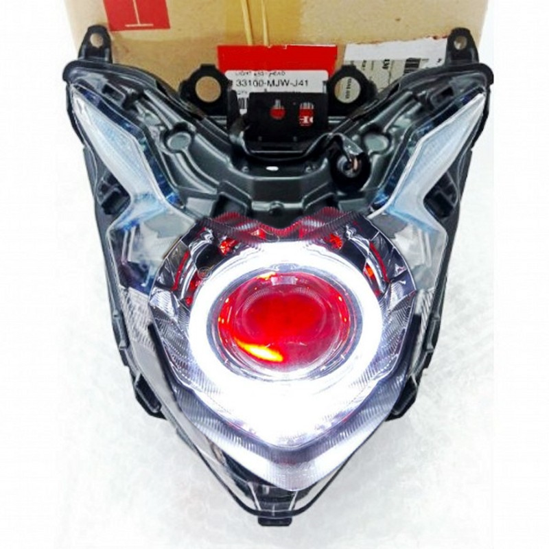 适用本田CB500X CB500F CB650F大灯改装总成天使眼恶魔眼LED透镜