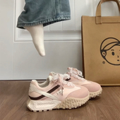 天空2025年春季 厚底百搭老爹鞋 女蕾丝复古阿甘鞋 喵唔 芭蕾德训鞋