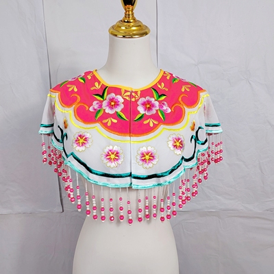 精品越剧黄梅戏上越花旦小旦公主娘娘云肩新款珠子披肩有档次