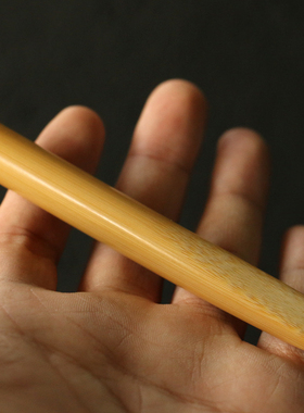 精品纯手工制作天然实心老玉竹烟嘴过滤器竹制竹雕香烟斗送礼文玩