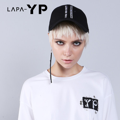 休闲帽子LapaYP贴章平舌秋冬
