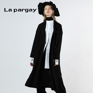 休闲风衣宽松韩版 中长款 外套大衣 女装 Lapargay纳帕佳2023秋冬新款
