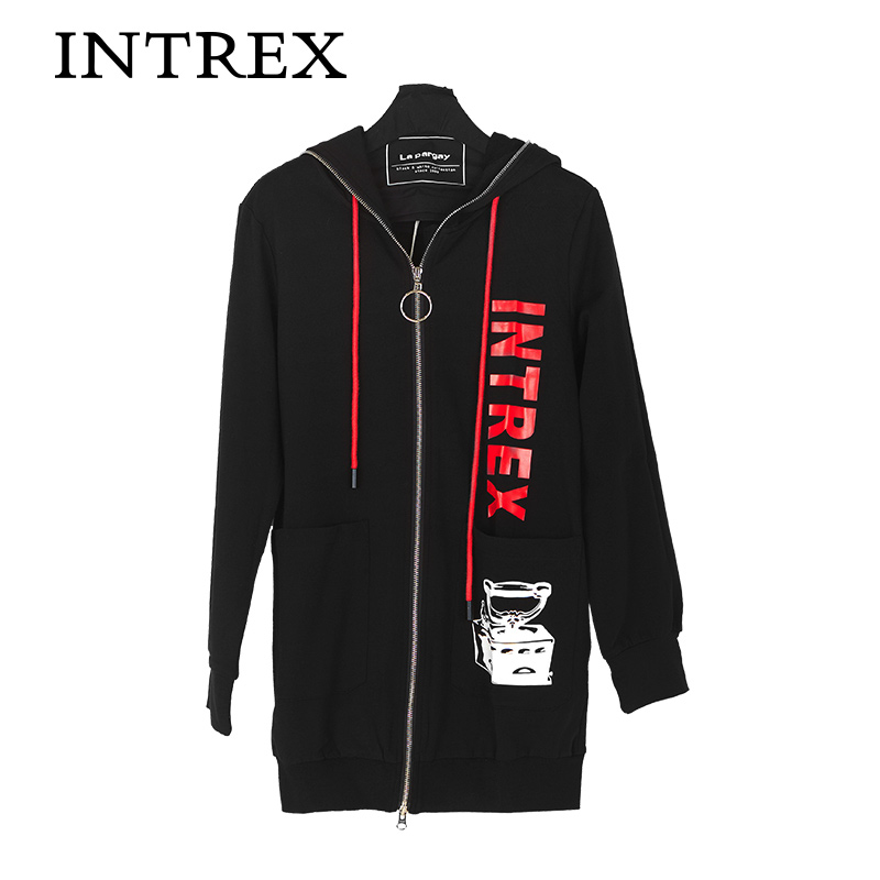 开衫长袖INTREX连帽外套纳帕