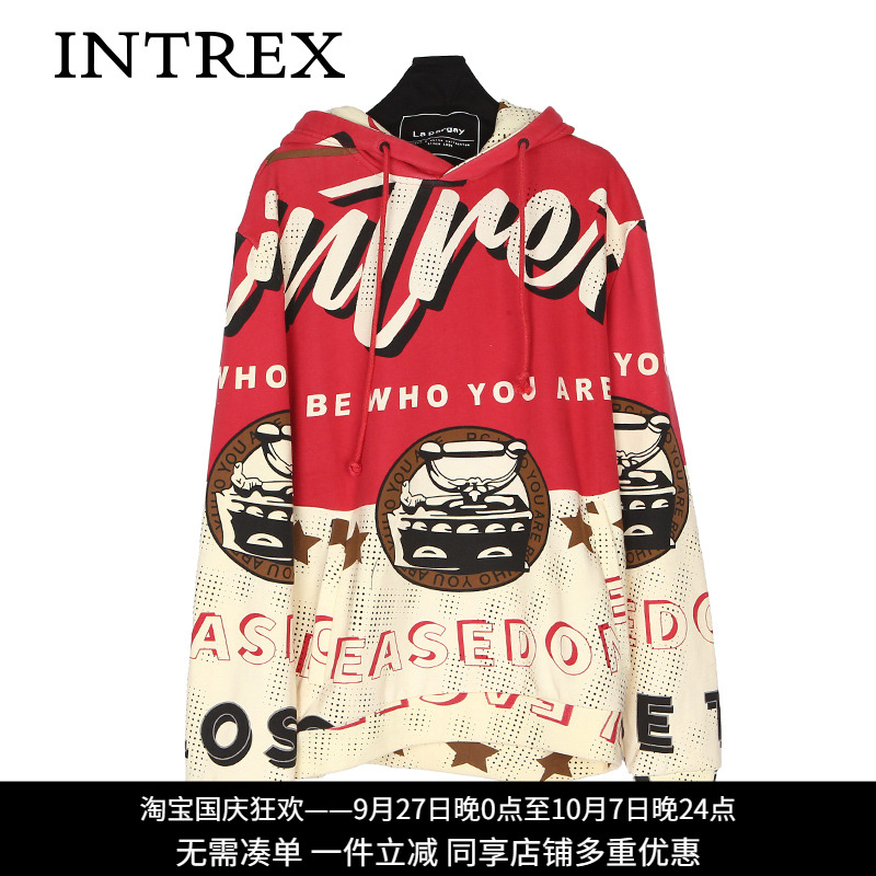 INTREX领券满减休闲卫衣英趣