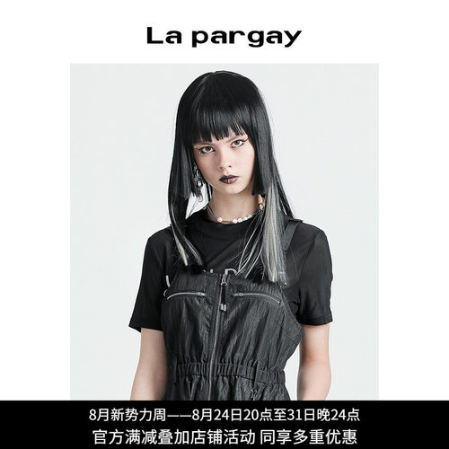 lapargay印花短袖圆领套头T恤