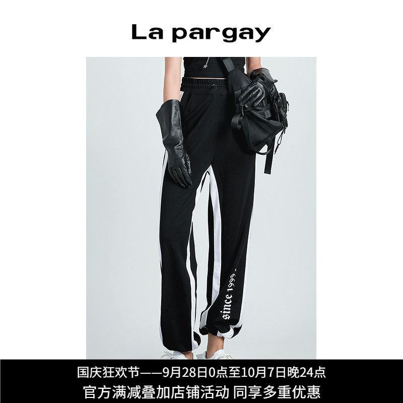 Lapargay纳帕夏季女装黑色裤