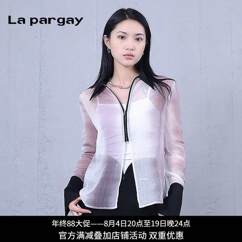 Lapargay2025夏上新印花衬衫
