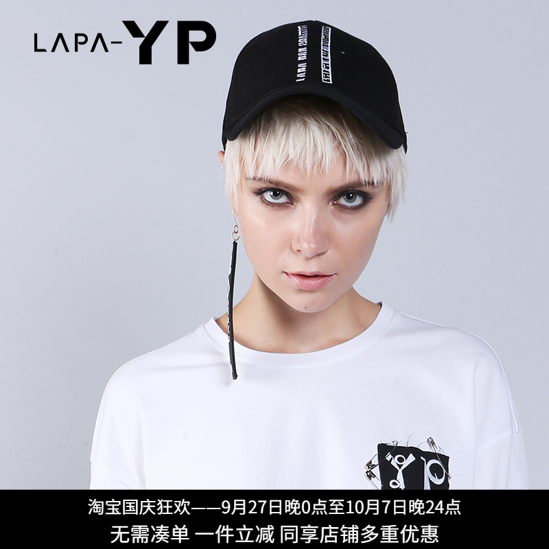 休闲帽子LapaYP贴章平舌秋冬