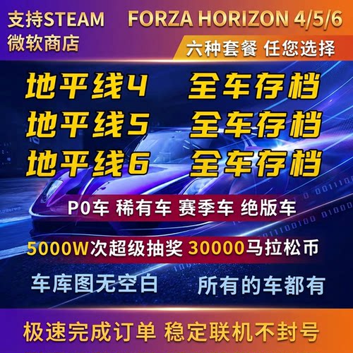 地平线456全车存档cr点数车辆