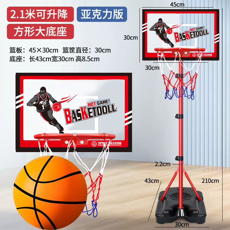 德国进口篮球架可升降移动式家用