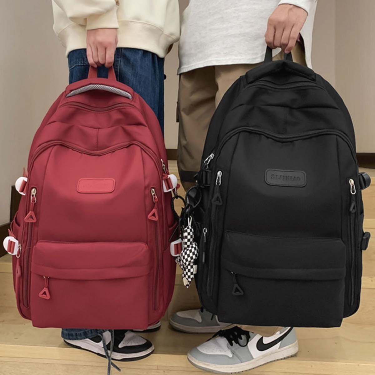 2026新款背包男生书包女初中生简约高中生中学生旅行大容量双肩包
