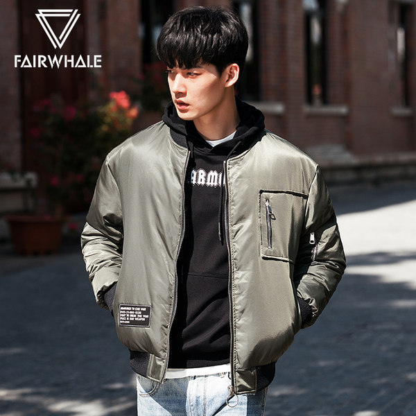 马克华菲 Mark Fairwhale 17年冬季新款 600蓬 男式时尚羽绒服 外套 聚划算+优惠券折后￥398包邮史低（￥518-120）2色可选