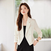 通勤百搭显瘦职业装 小个子小西装 新款 2026春秋季 上衣 领外套女短款