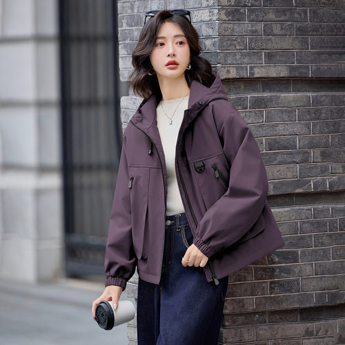 连帽加绒加厚派克服外套女2026冬季新款时尚保暖夹克上衣LU9235