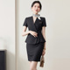 气质显瘦珠宝店金店店长工装 夏季 套裙修身 短袖 工作服2026夏新款