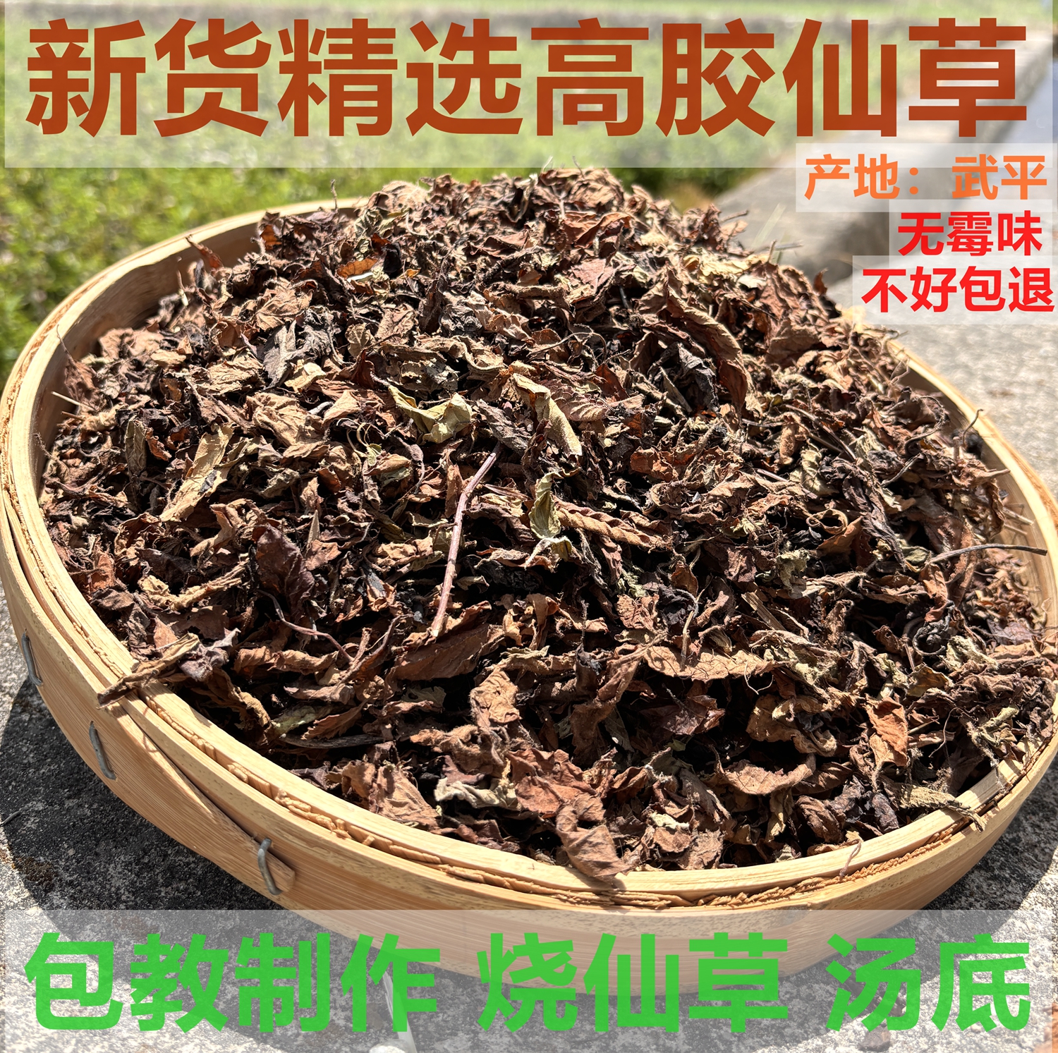 仙草 黑凉粉草粿仙草冻 仙草粉龟苓膏烧仙草干 今年新货