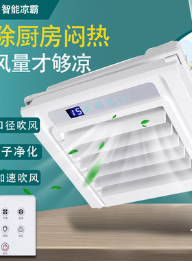 厨房嵌入式300X300吹冷风扇凉霸
