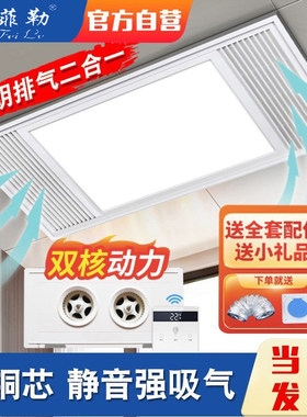 换气照明二合一集成吊顶排风扇