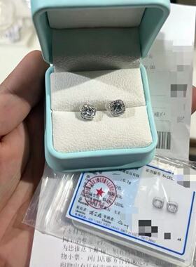 胖东来代购小方糖耳钉S925银耳环
