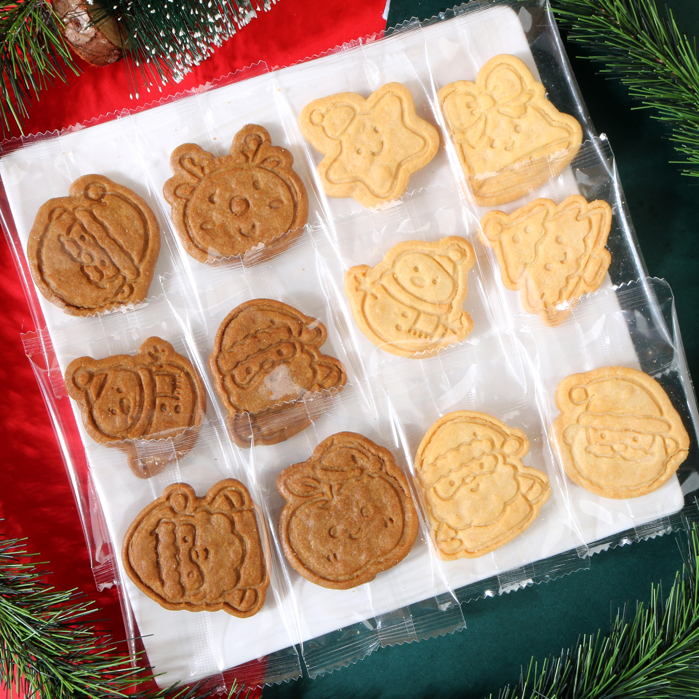 圣诞造型饼干黄油味曲奇饼干限定平安夜圣诞礼物